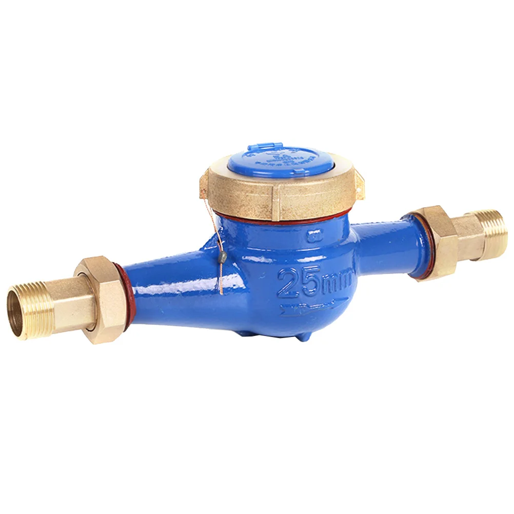 

1pc DN25 Cold Water Flow Measuring Tool Durable Engineering Tap Water Meter