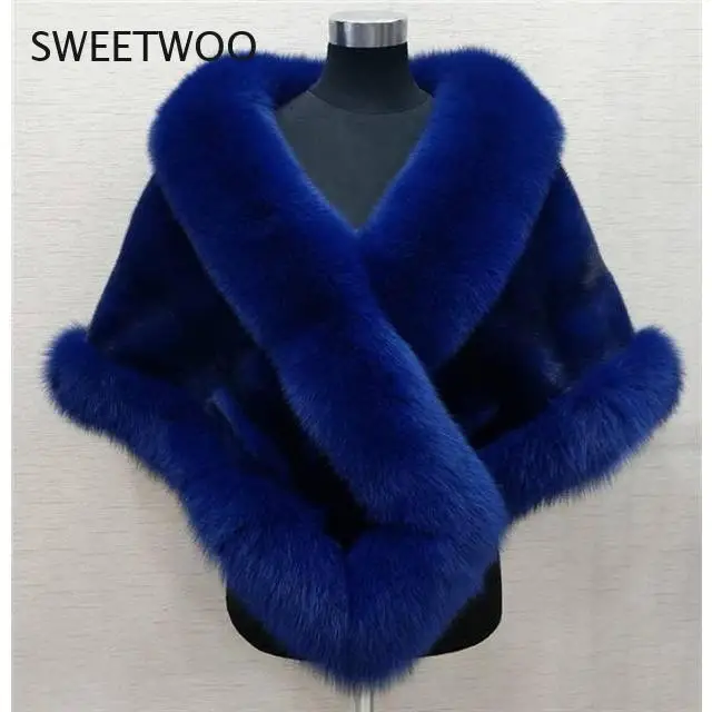 Jacket Women Faux Fur Coat Women's Shawl Faux Fur Coat Winter Veste Femme