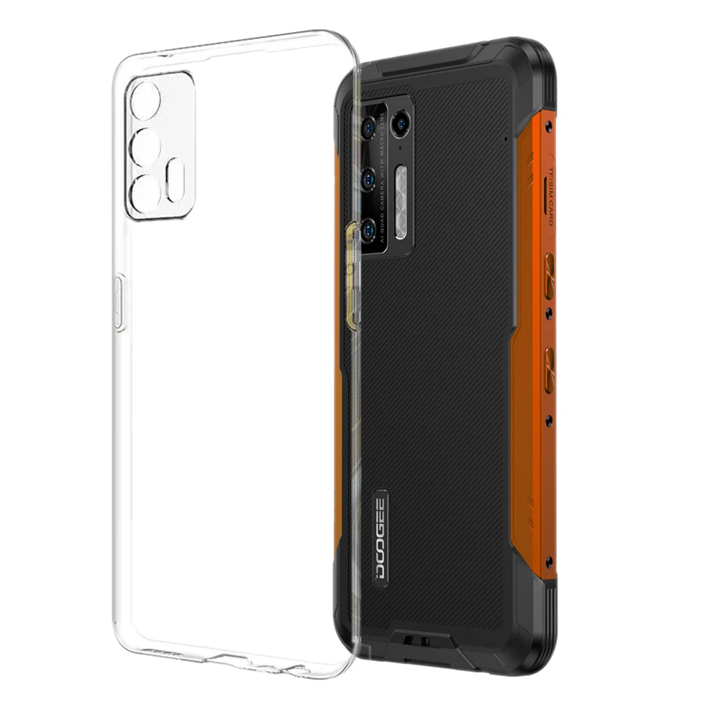 Стекло и силиконовый чехол 3-в-1 Для DOOGEE S97 Pro Чехол закаленное стекло Защита экрана