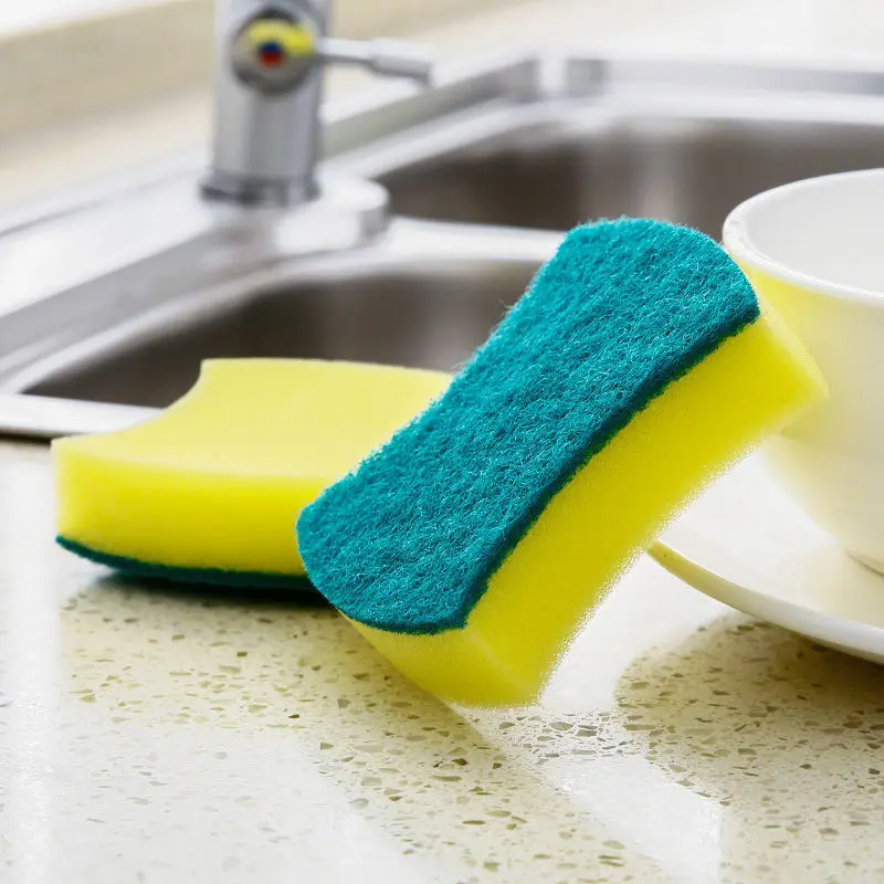 

Dishwashing Spong Mop Scouring Pad Dishcloth Brush Pot Bowl Waist Sponge Kitchen Cleaning Supplies Decontamination Sponge Wipe