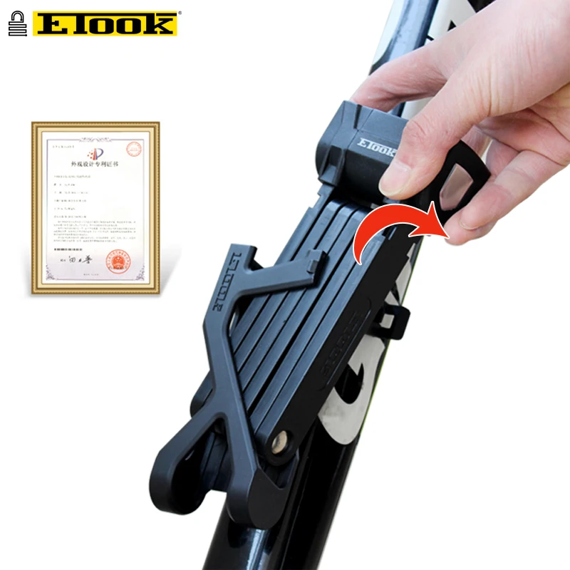 Etook складной замок для велосипеда 15T патентный кронштейн ножниц высокая