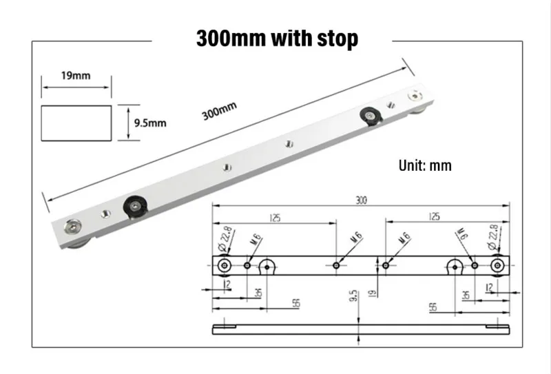 Aluminium alloy T-tracks Slot Miter Track And Miter Bar Slider Table Saw Miter Gauge Rod Woodworking Tools DIY