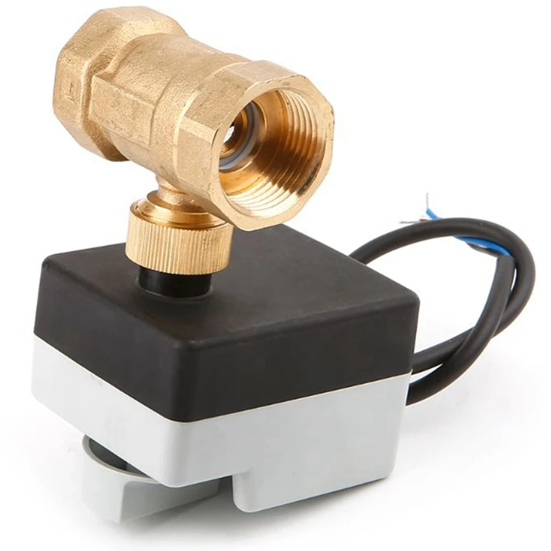 Ac220V Dn25 2 Way 3 провода моторизованный шаровой клапан электрический привод с ручным