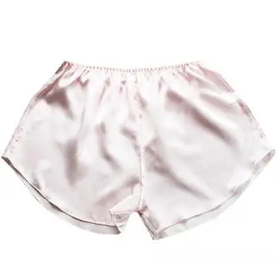 LIGHTPINK CSN Летние женские шорты из чистого шелка, домашние безопасные штаны, шелк тутового цвета, свободные трусики - Цвет: LIGHTPINK CSN