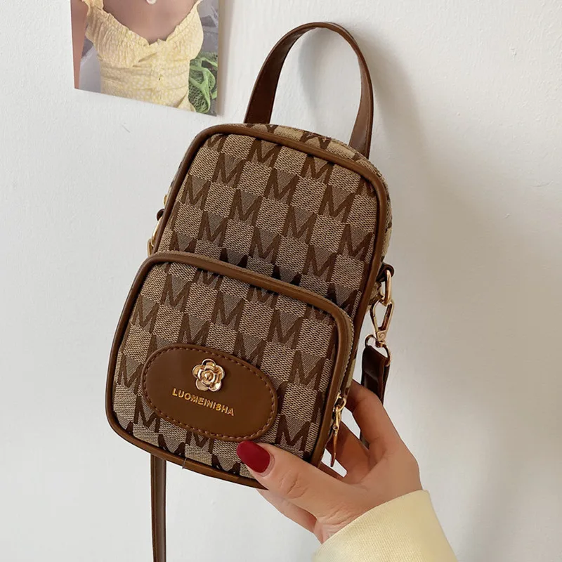 

Женская многофункциональная сумка-мессенджер в стиле ретро, Классическая брендовая сумка на плечо с вышивкой надписью, дамские сумочки