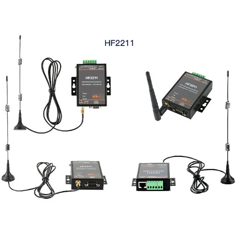 HF2211 Modbus Серийный RS232/RS485/RS422 в Ethernet/Wi Fi конверсионный модуль поддержка веб