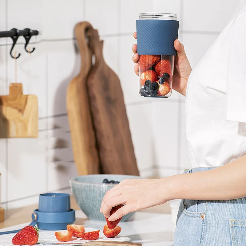 Портативный Электрический мини Миксер с соковыжималкой для фруктов