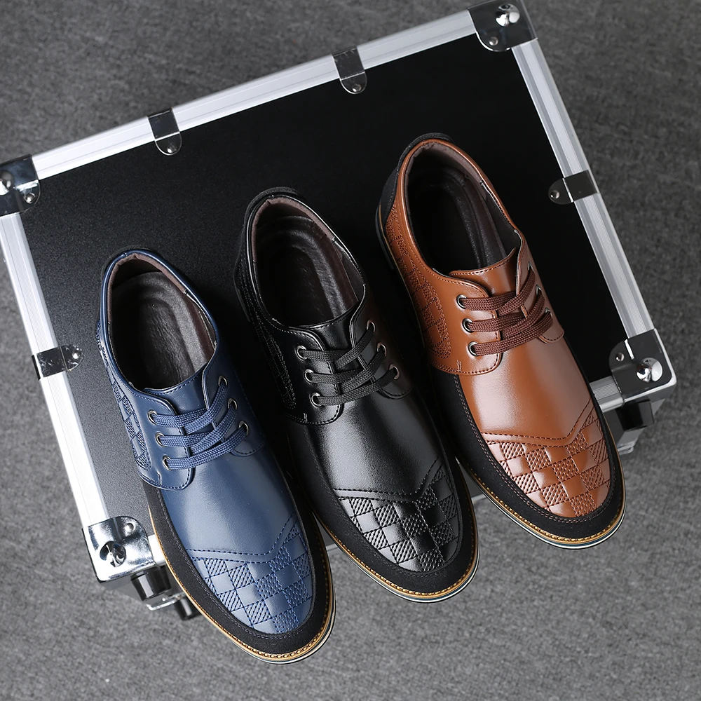 

High Quality Big Size Casual Shoes Men Fashion Business Men Casual Shoes Hot Sale Spring Breathable Casual Men Shoes Black