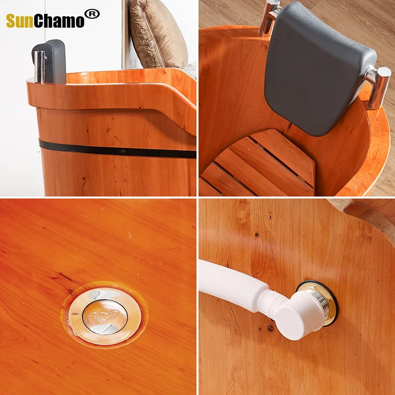 Высокое качество Cedar Barrel ванна безопасное сиденье для взрослых подушка душа из