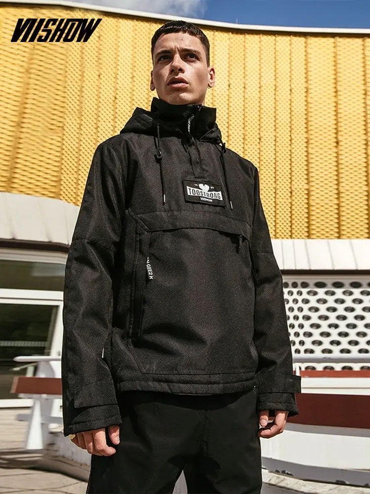 VIISHOW зимние куртки с капюшоном мужские Брендовые Veste Homme Hiver парка для мужчин