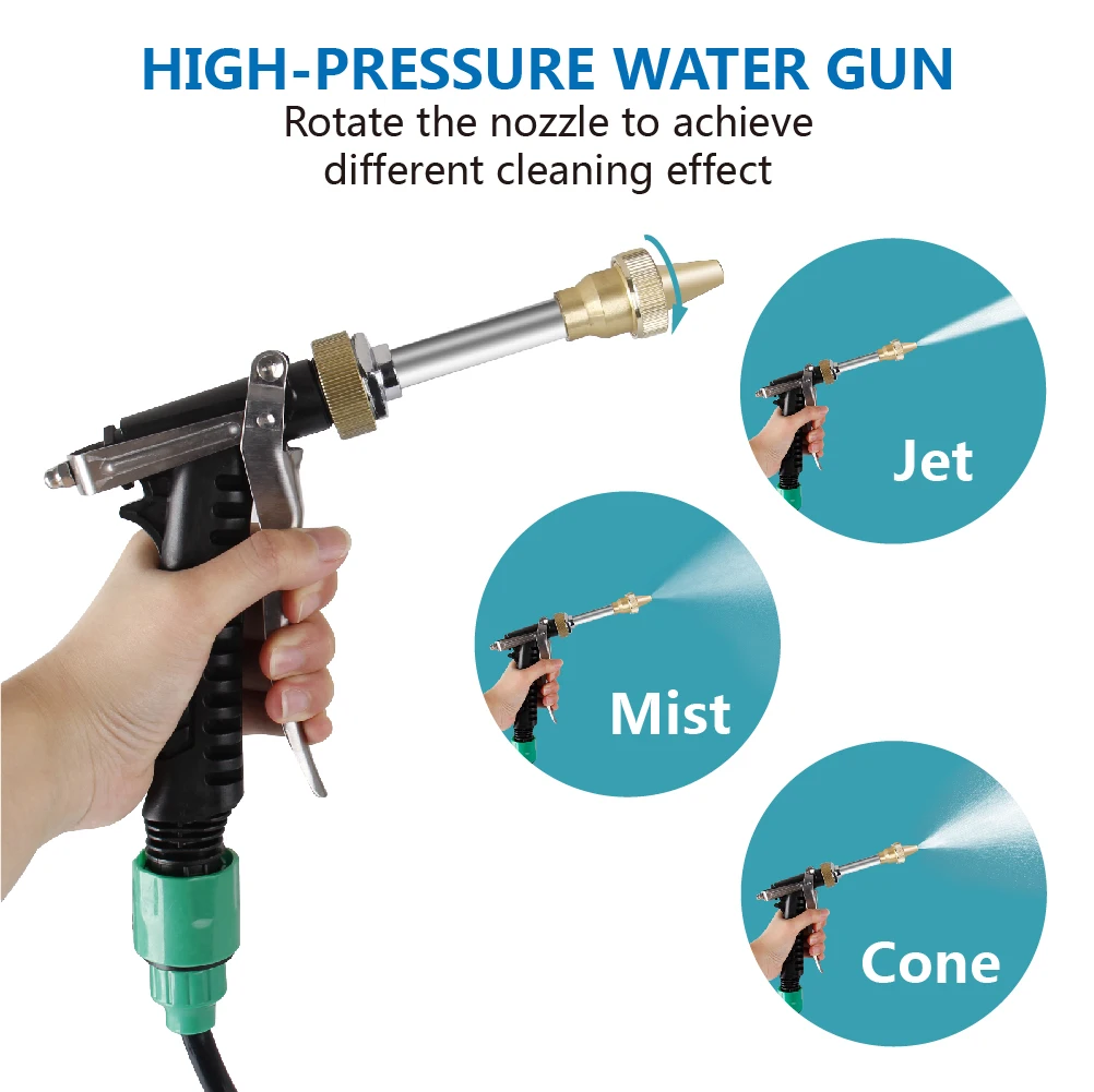 Цена Пистолет для мойки автомобиля с самовсасывающим насосом, электрическая портативная Автомойка высокого давления для авто, подходит для исп...