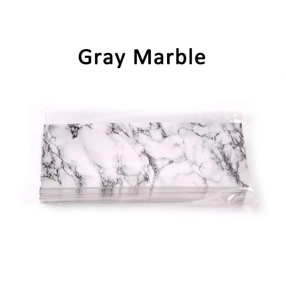 Gray Marble 50 шт мраморная фоновая бумага для раздвижных чехлов розовая мраморная карточная доска, которая должна быть помещена внутри раздвижного чехла - Цвет: Gray Marble