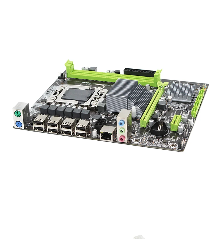 X58 LGA1366 настольная материнская плата LGA 1366 M-ATX Gigabit Ethernet Поддержка DDR3 REG ECC Серверная память и процессор intel Xeon