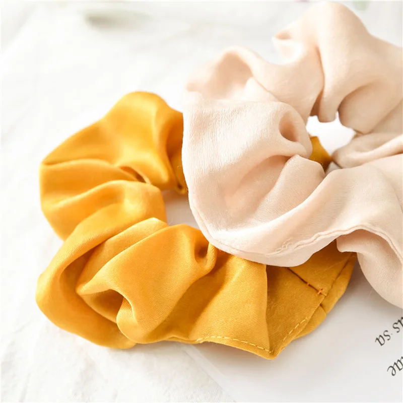 Женские резинки для волос с кольцом эластичные чистый цвет спортивных танцев