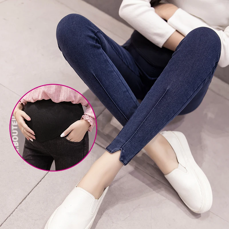 Maternity Jeans for Pregnant Women 2022 pregnancy maternity pants Jeans leggings High waist Denim Trousers Maternity Clothes