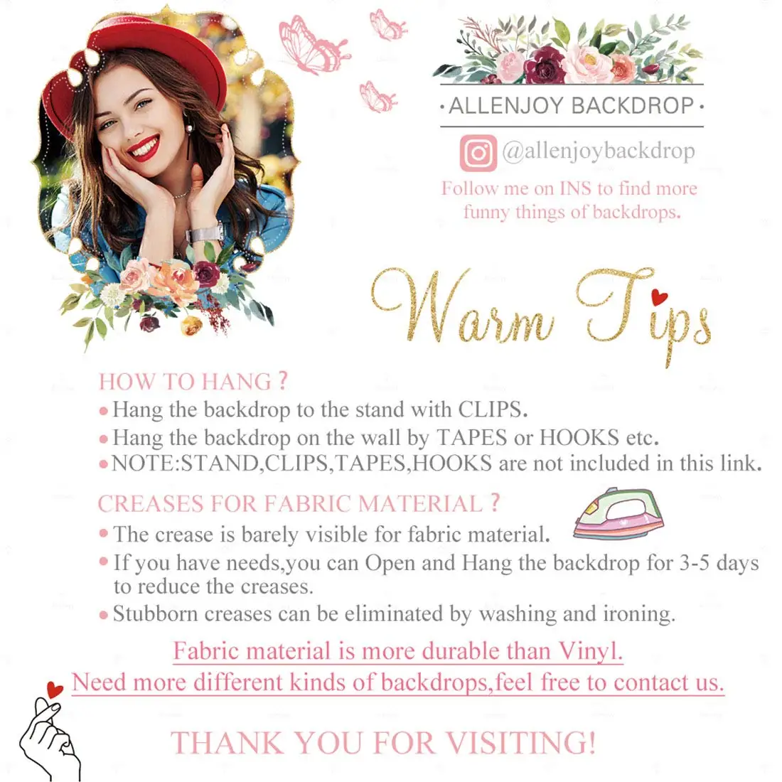 

BEIPOTO It's Girl Baby shower photography backdrops flower photo background party decoration dessert table banner booth B-454