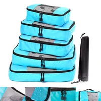 1set travel home travel luggage clothing storage bag portable dustproof clothes shoe bag storage and sorting six piece set