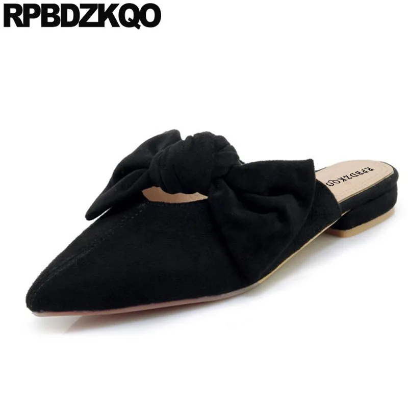 Китайский 11 Дешевая обувь Китай С острым носком Женские слипоны на плоской