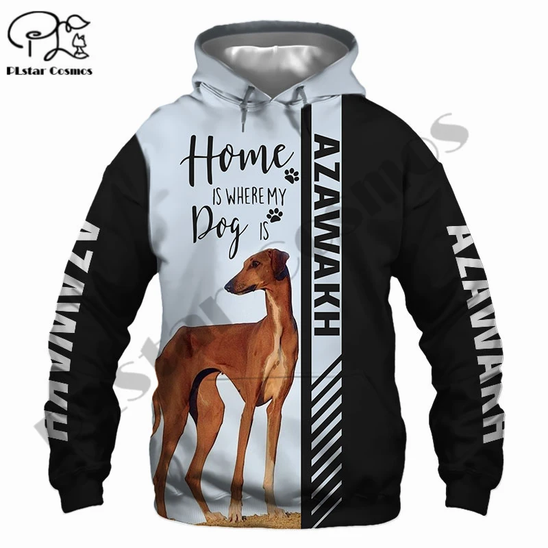 

PLstar Cosmos 3Dprinted Azawakh Newest Love Dog Pet Funny Harajuku Streetwear Unique Unisex Casual Hoodies/Sweatshirt/Zip A-5