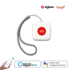 Кнопка вызова Tuya Zigbee беспроводная, кнопка SOS для экстренного вызова, пейджер для ухода за пациентами и пожилыми людьми, 3.0
