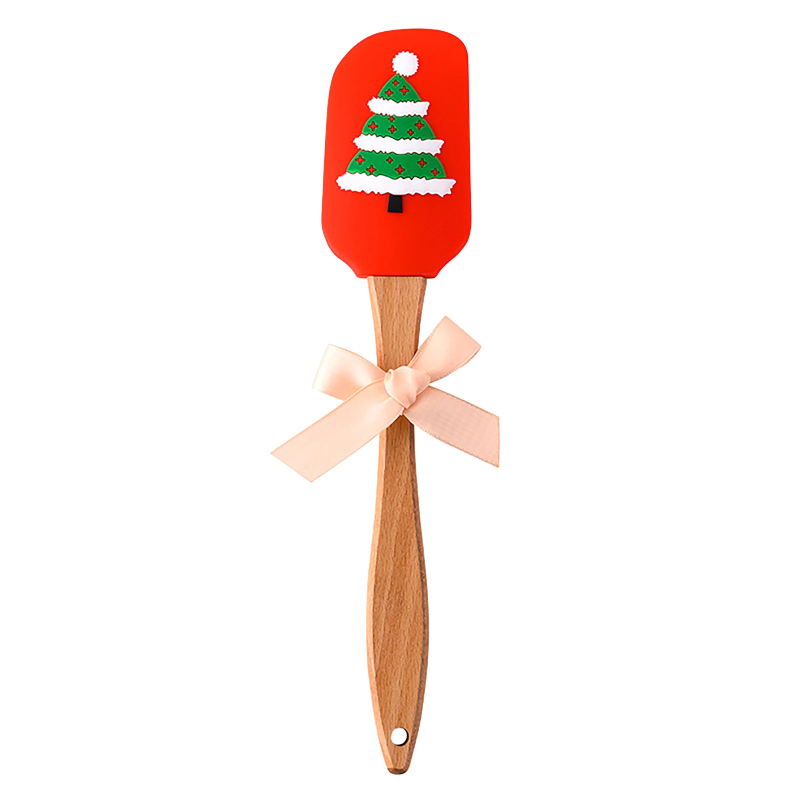 Creative Spatula Silicone Long Handle Scraper Baking tool scraper Christmas Decoration DIY Red Tools Kitchen | Дом и сад
