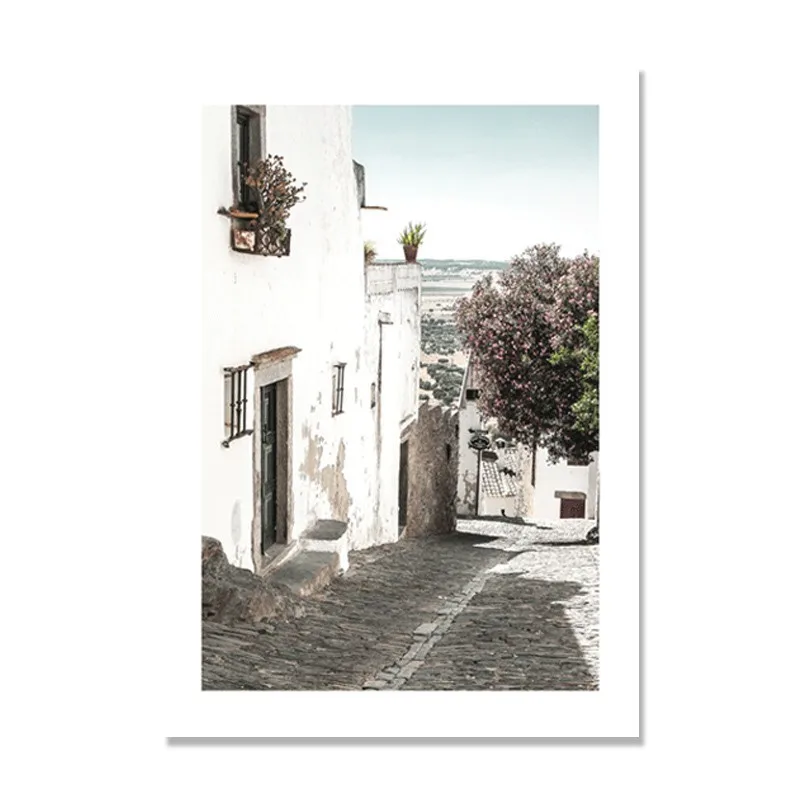 

British Architecture Canvas Painting Nordic Poster City Road Scenery Prints River Wall Pictures Living Room Cuadros Decoracion