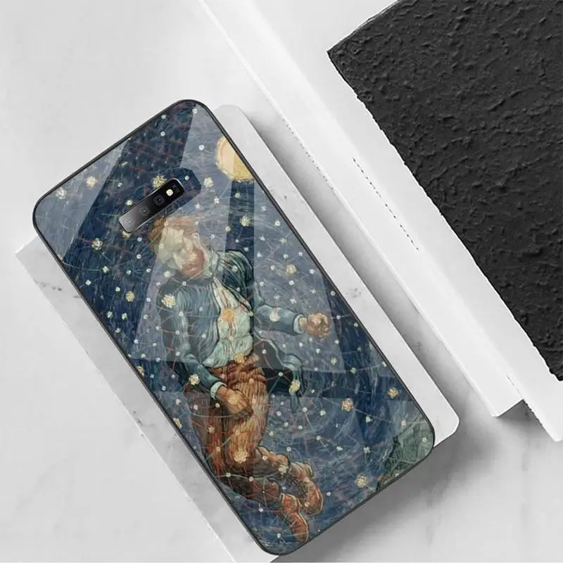 

Van Gogh painting Phone Case Tempered glass For Samsung S6 S7 edge S8 S9 S10 e plus note8 9 10 pro
