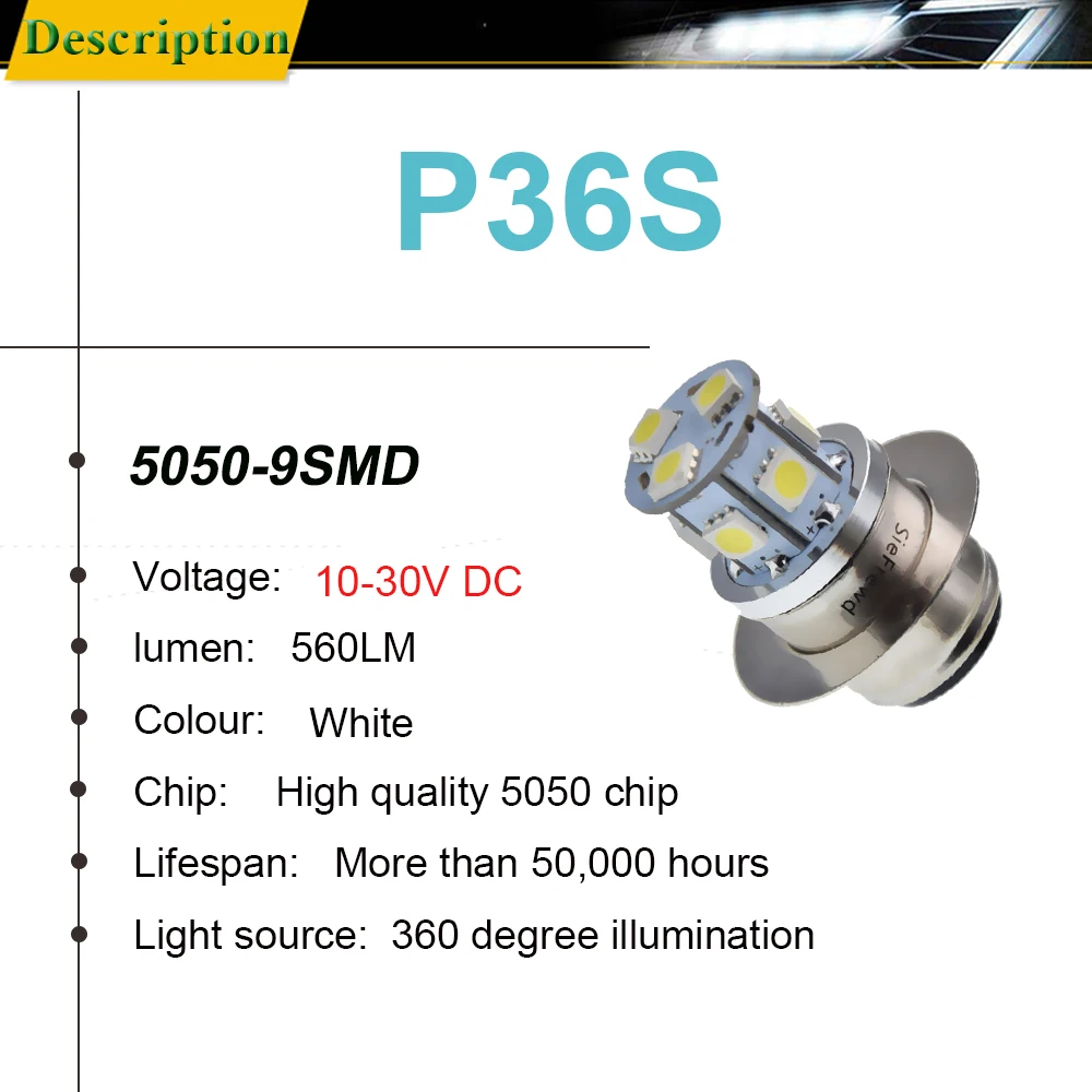 Автомобильный светодиодный противотуманный светильник P36S BPF P323 Lucas LLB323 2 шт.