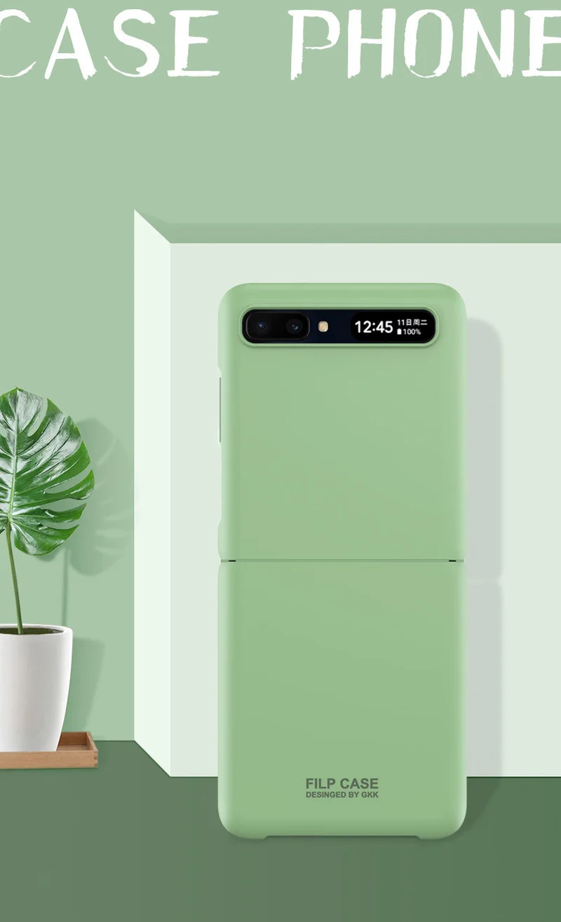 Подходящий для Samsung Galaxy Z Флип-флип 5G чехол Роскошный прозрачный жесткий