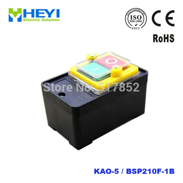 Водонепроницаемая кнопка включения/выключения фотосессия 10 А 380 В электрическая