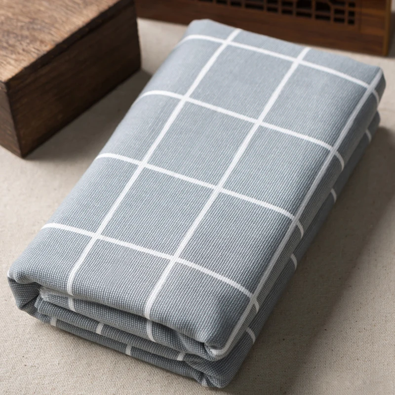 

Linen Cotton Fabric Cloth For Patchwork Quilting Fabrics Gray DIY Pillow Sofa Curtain Tablecloth Sewing home Textile Material