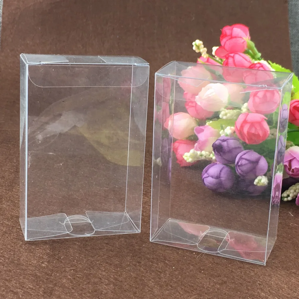 

50pcs 3*5*17cm clear plastic pvc box packing boxes for gifts/chocolate/candy/cosmetic/crafts square transparent pvc Box