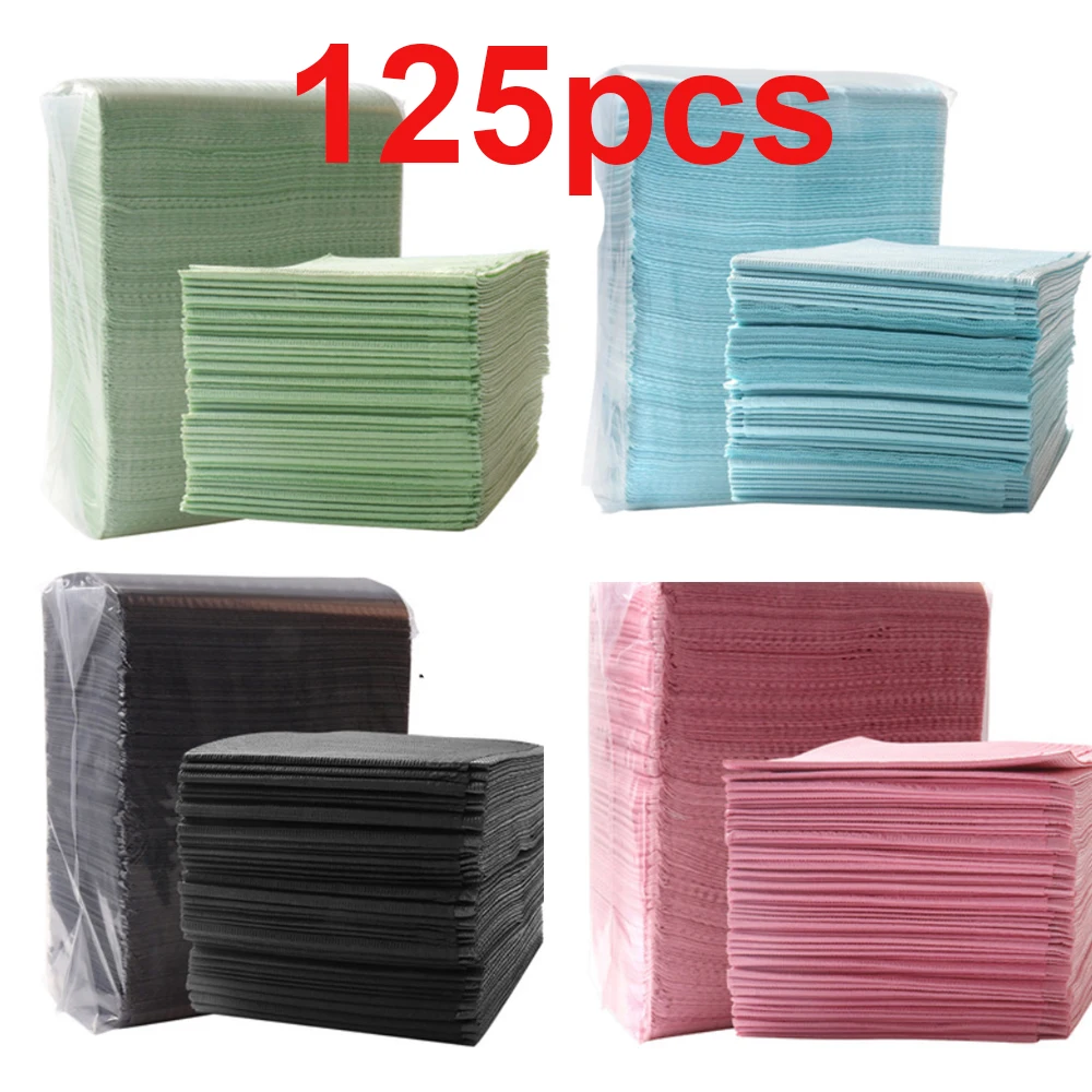 

125Pcs Absorbent Tattoo Tablecloth Disposable Tattoo Cloth Towel Cleaning Pad Double Layer Waterproof Medical Paper Tablecloth