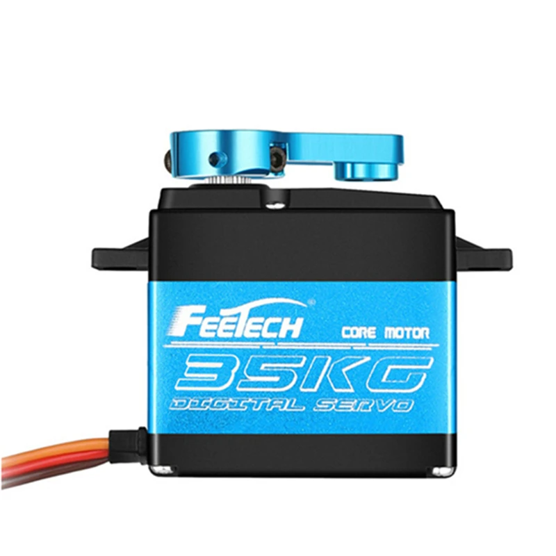 FEETECH-Servo resistente al agua, 7,4 V, 20kg, 25KG, 35kg, 180 grados, Digital de aluminio, Servo de carcasa media con brazo de 25T para coches de control remoto 1/8, 1/10-2
