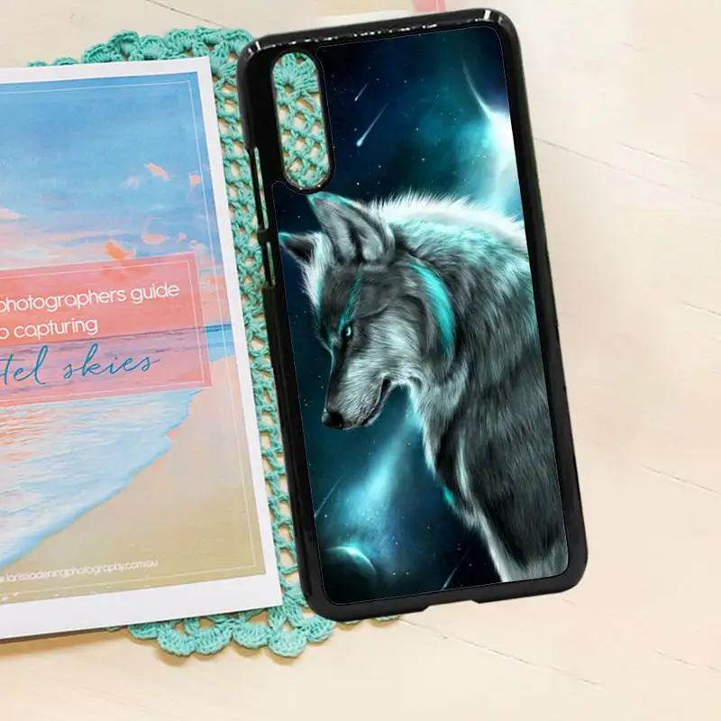 

Moon roaring wolf animal Phone Case PC for iPhone 11 12 pro XS MAX 8 7 6 6S Plus X 5S SE 2020 XR