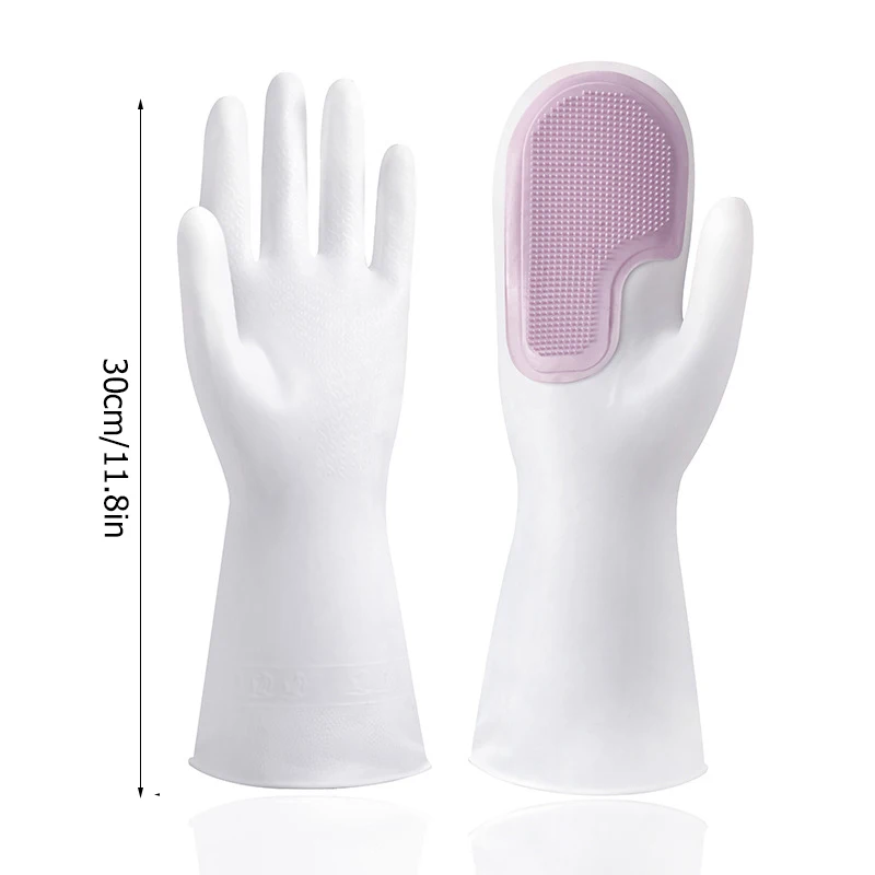 

Kitchen Accessories Magic Dishwashing Silicone Gloves Protect Hand Dirt Clean Brushes Cleaning Tool Wash Vegetable Fruit Gadgets
