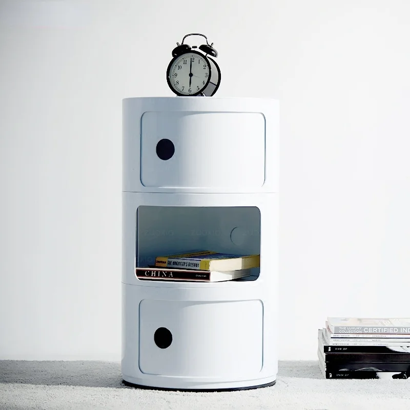 

GY Nordic трехуровневый Многофункциональный белый минималистичный креативный шкаф для хранения рекламный прикроватный столик