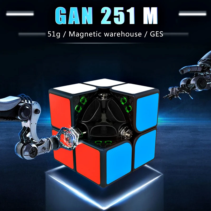 Новый оригинальный GAN251 M 2x2x2 Магнитный скоростной куб профессиональные Магнитные