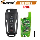 5 шт.лот Xhorse XKFO01EN проводной дистанционный ключ для Ford Condor Flip 4 кнопочный неподвижный ключ King английская версия