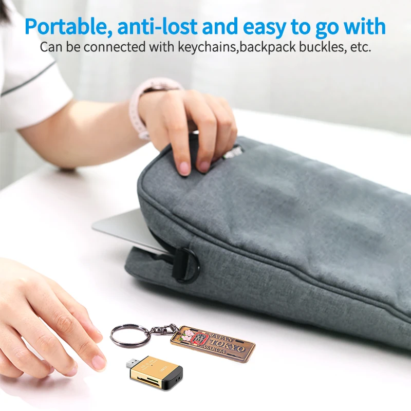 Мини кардридер usb 2 0 с двумя слотами для карт памяти Micro TF SD|USB-гаджеты| |