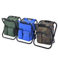outdoor folding camping fishing chair bag sturdy comfortable economy fishing chair stool portable backpack seat