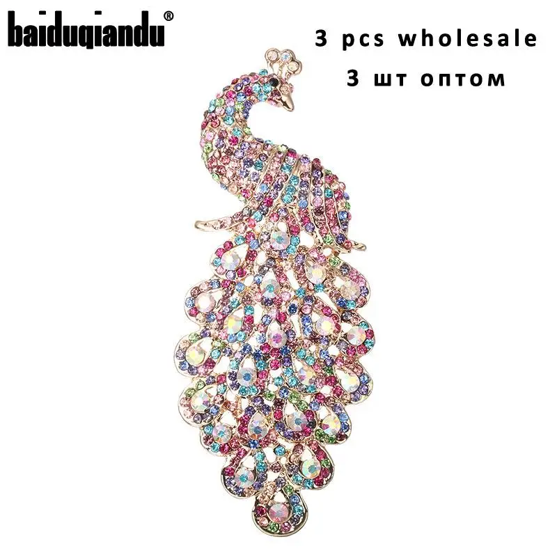 

3 шт./упаковка, брошь в виде павлина, длина 120 мм