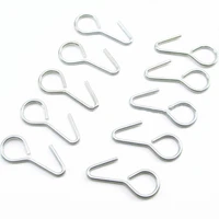 100x metal silver ring tail s hooks for car truck suv auto seat covers 1 528mm