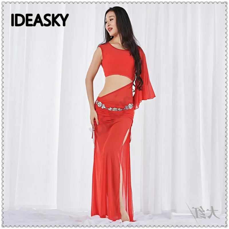 Fashion Adult Women Bellydance Belly Dance Costume Set bra dress undershorts Oriental Practice Wear Dancewear Slim clothing suit |