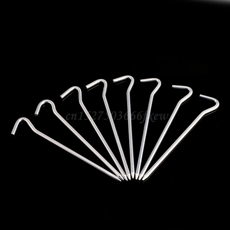 8/12 pcs Picnic Outdoor Camping Fishing Canopy Tent Pegs Stakes Nails Ground Pin