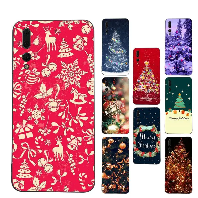 

Merry Christmas Phone Case Soft Silicone Case For Huawei P 30lite p30 20pro p40lite P30 Capa