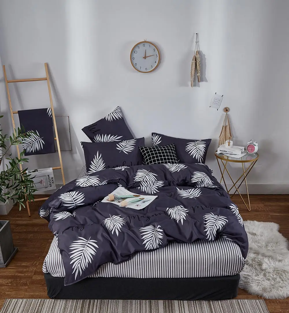 

Alanna Promotiong Price 01 Printed Solid bedding sets Home Bedding Set 4-7pcs High Quality Lovely Pattern with Star tree flower