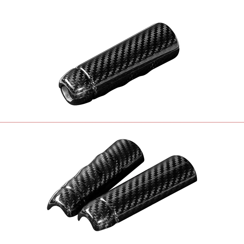 Чехол ручного тормоза автомобиля защитная крышка ручки с углеродным волокном