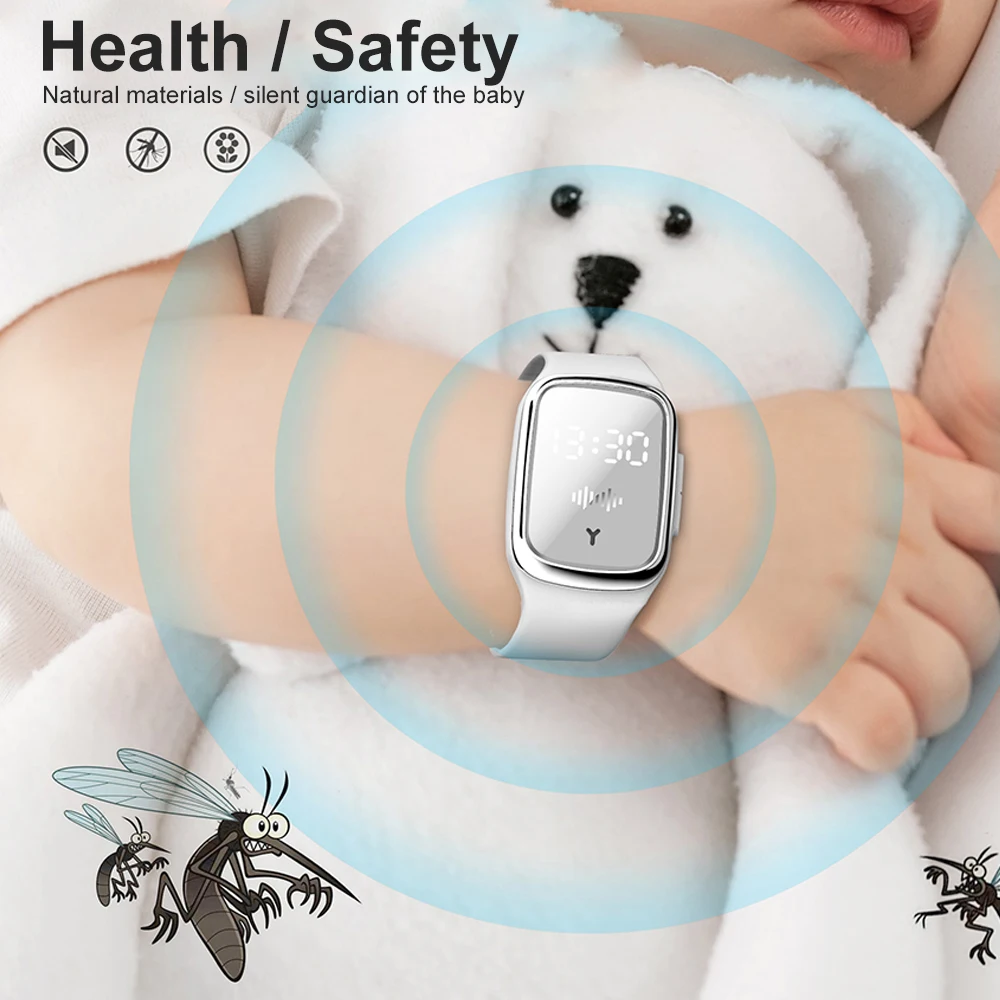 

Mosquito Repellent Bracelet Kids Anti Mosquito Killer Ultrasonic Pest Insect Drive Repellent Wristband For Kids Mosquito Killer