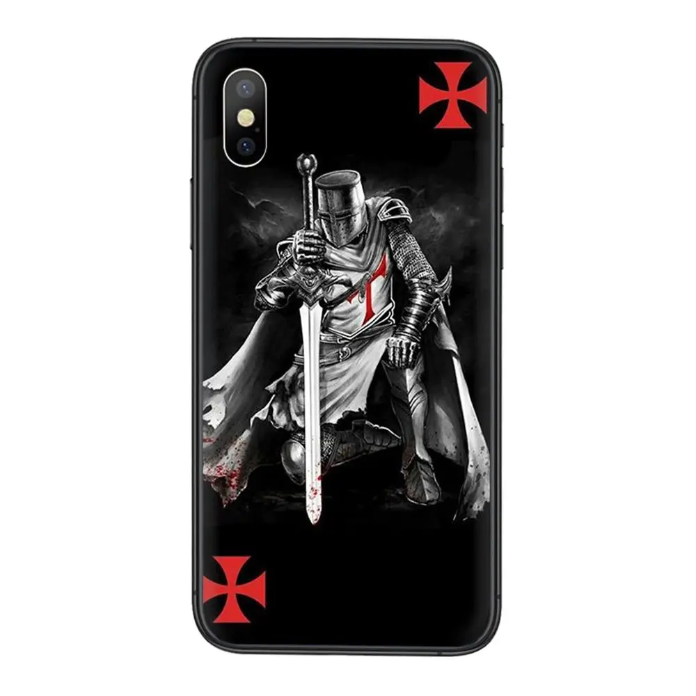 Вдохновляющий рыцарь Templar для Redmi K40 9C Nfc 9A 8A 7A K30S K30 Pro Plus 5G черный мягкий чехол